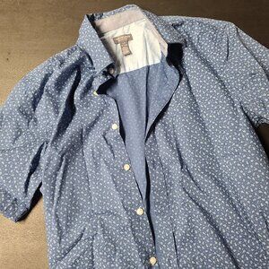Mens button short sleeve shirt